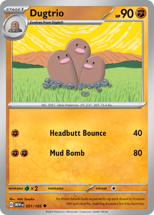 Dugtrio 051/165 151