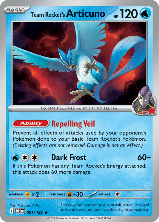 Team Rocket's Articuno 051/182 Destined Rivals