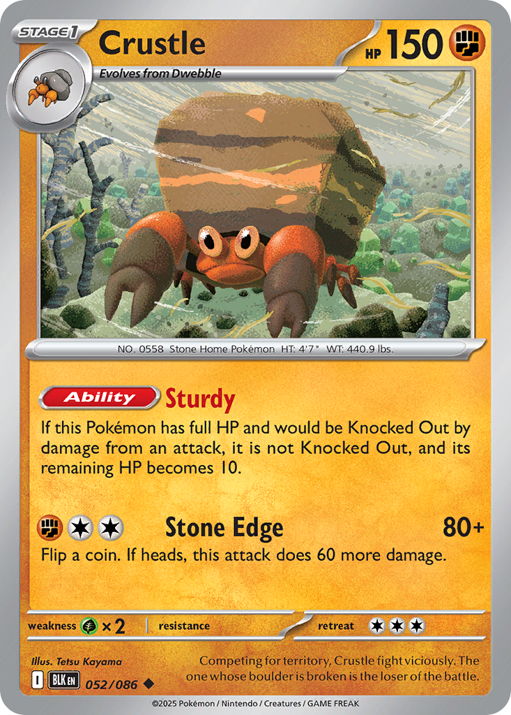 Crustle 052/086 Black Bolt