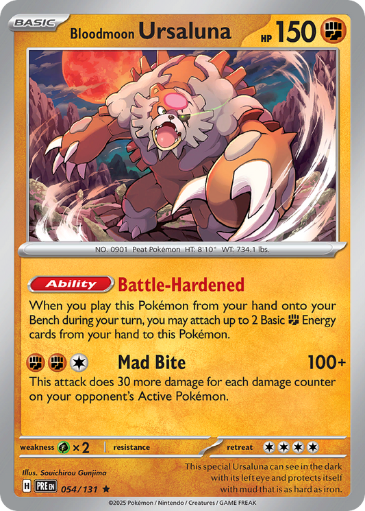 Bloodmoon Ursulana 054/131 Prismatic Evolutions Holo