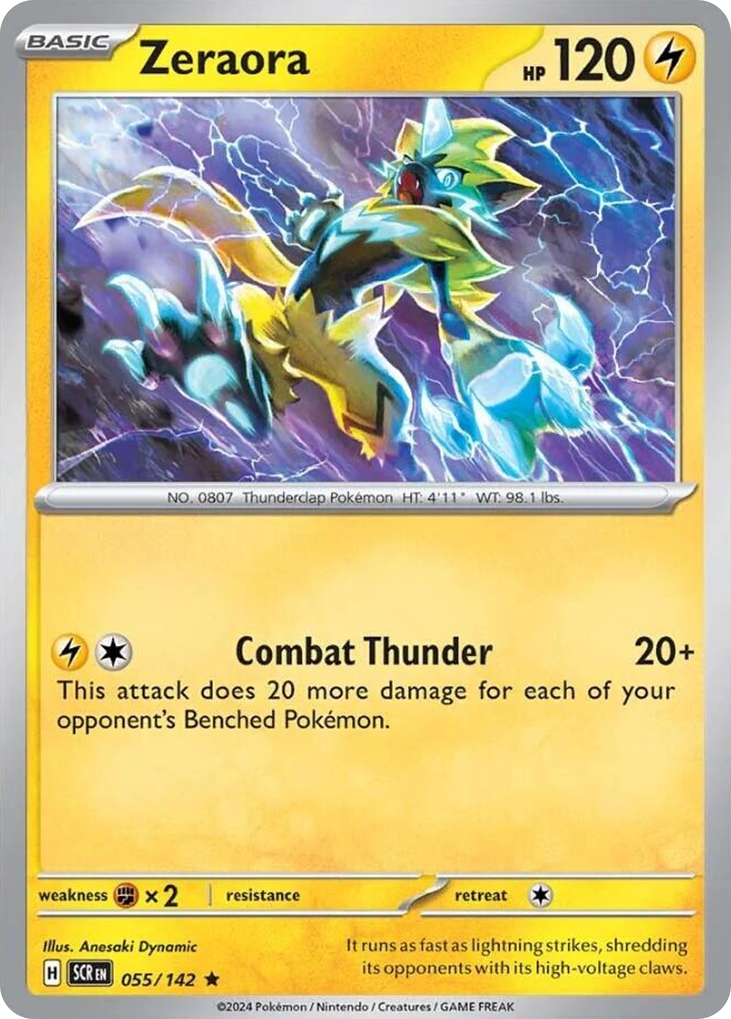 Zeraora 055/142 Stellar Crown Holo