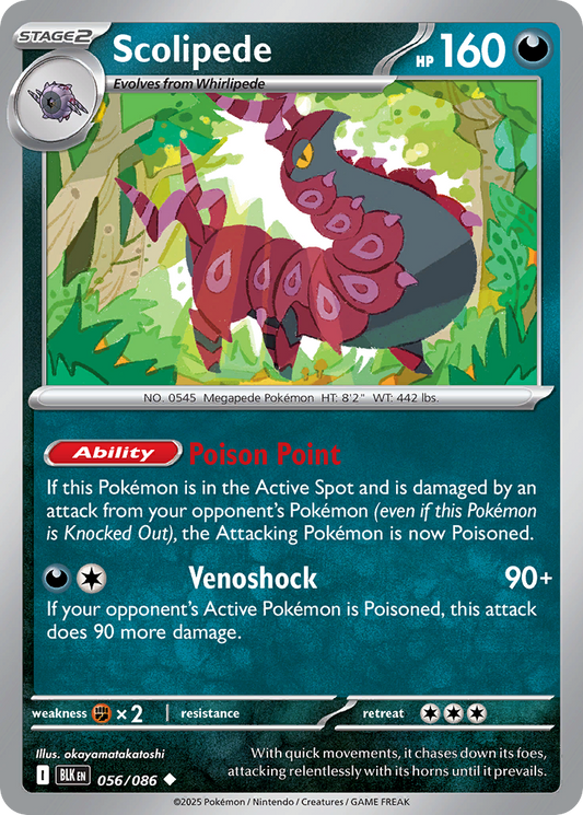 Scolipede 056/086 Black Bolt