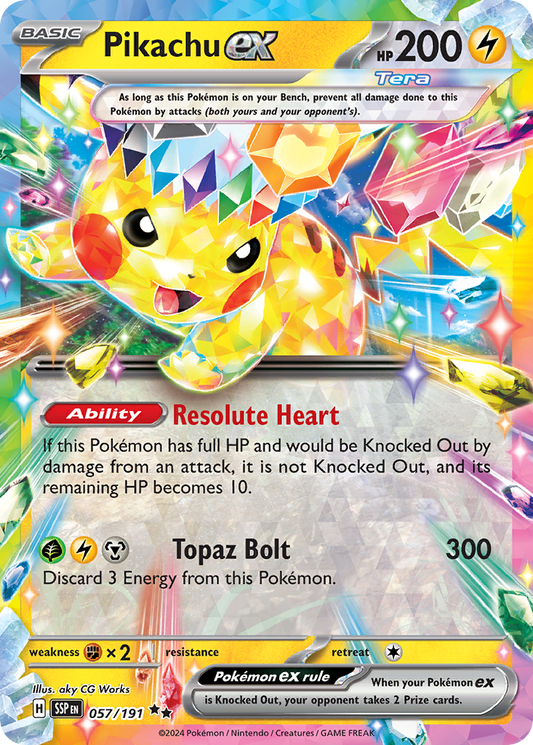 Pikachu ex 057/191 Surging Sparks