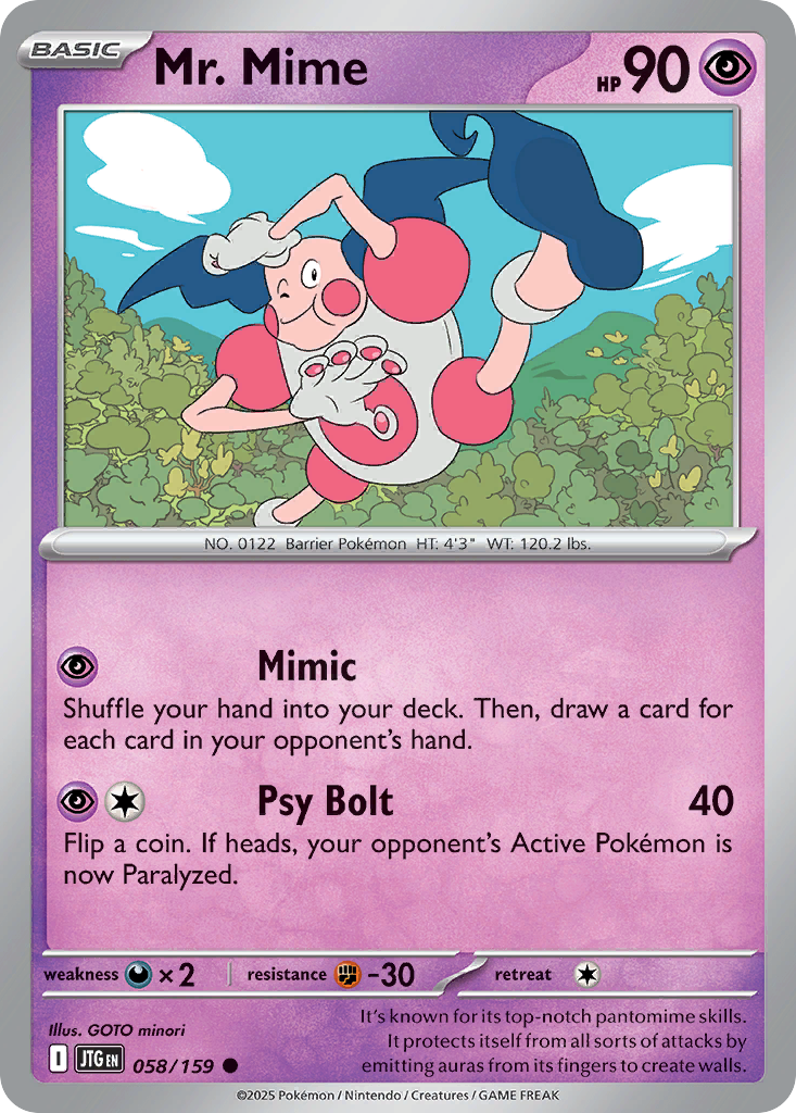 Mr. Mime 058/159 Journey Together