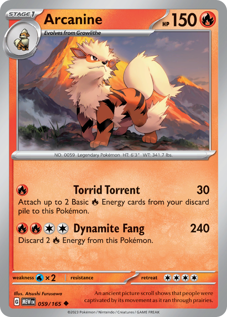 Arcanine 059/165 151