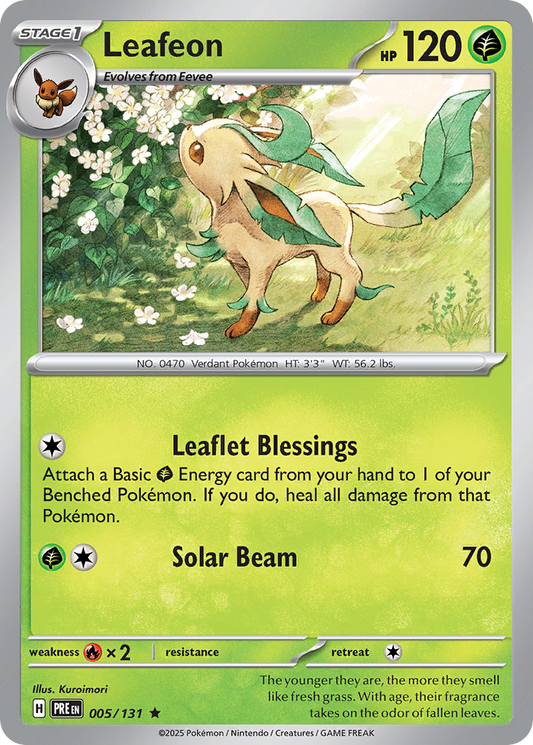 Leafeon 005/131 Prismatic Evolutions Holo