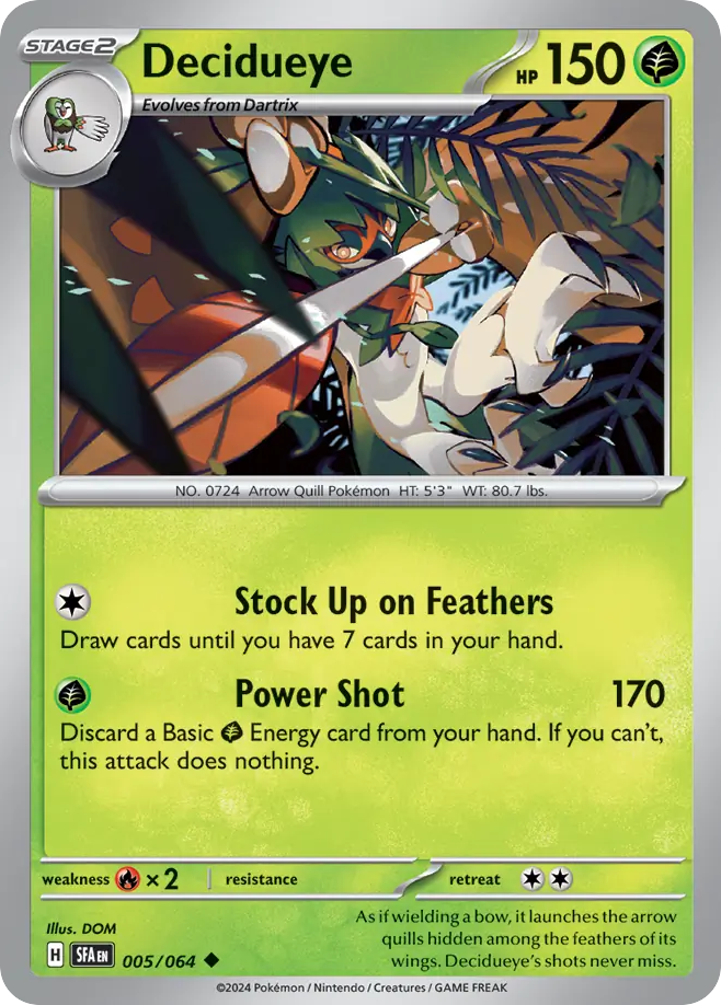 Decidueye 005/064 Shrouded Fable