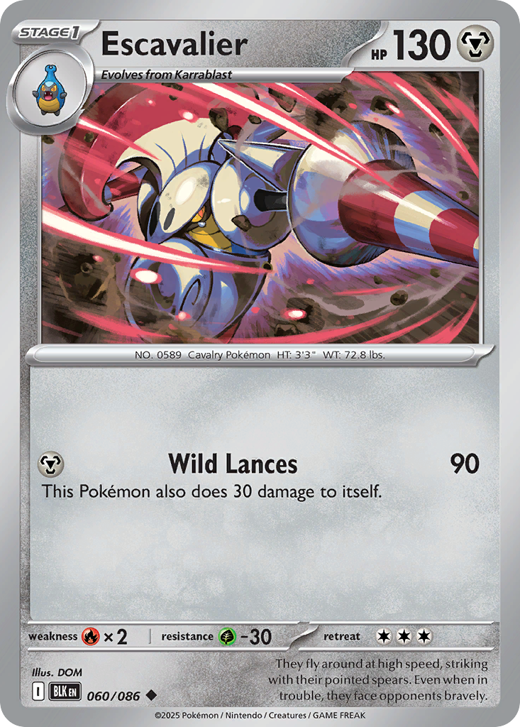 Escavalier 060/086 Black Bolt