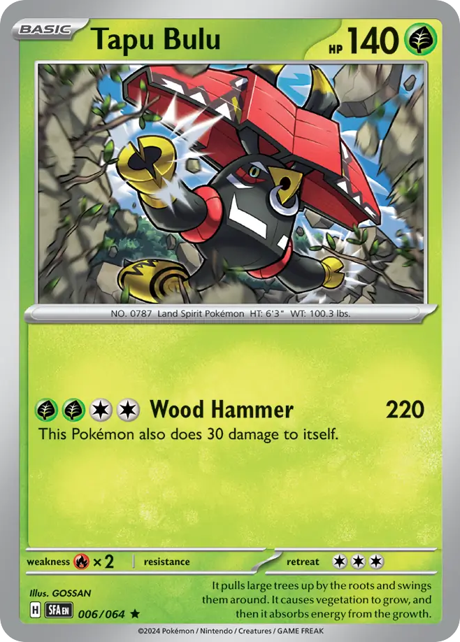 Tapu Bulu 006/064 Shrouded Fable Holo