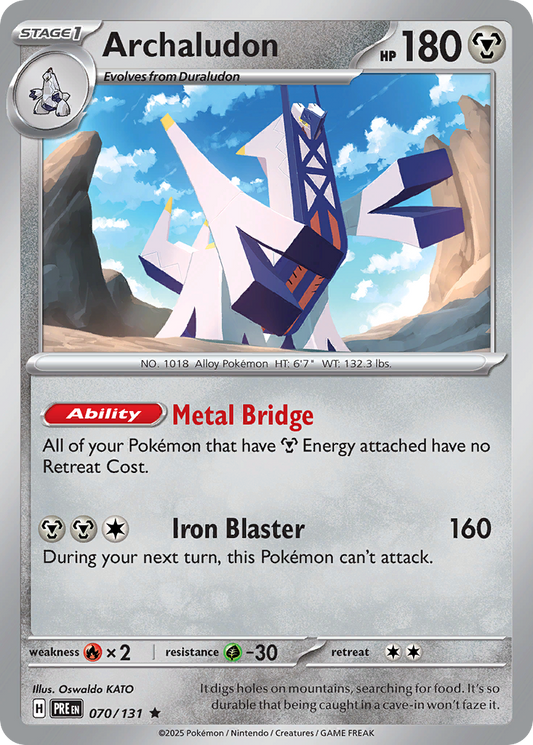 Archaludon 070/131 Prismatic Evolutions Holo