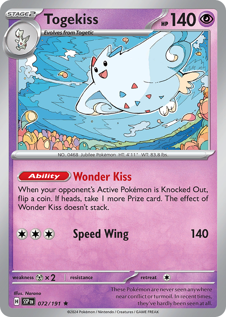 Togekiss 072/191 Surging Sparks Holo