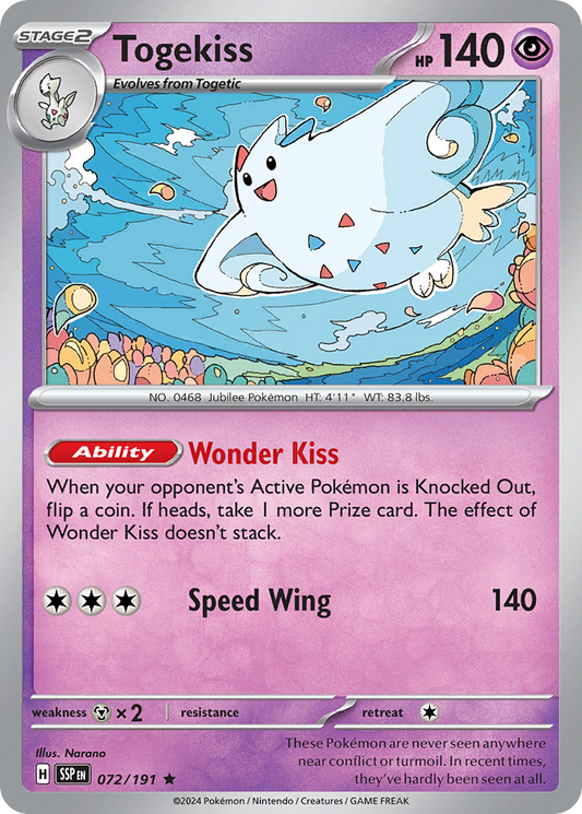 Togekiss 072/191 Surging Sparks Holo