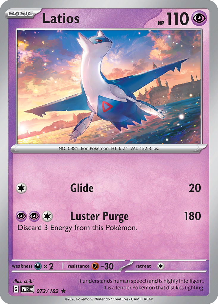 Latios 073/182 Paradox Rift Holo