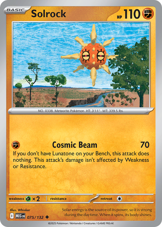 Solrock 075/132 Mega Evolution