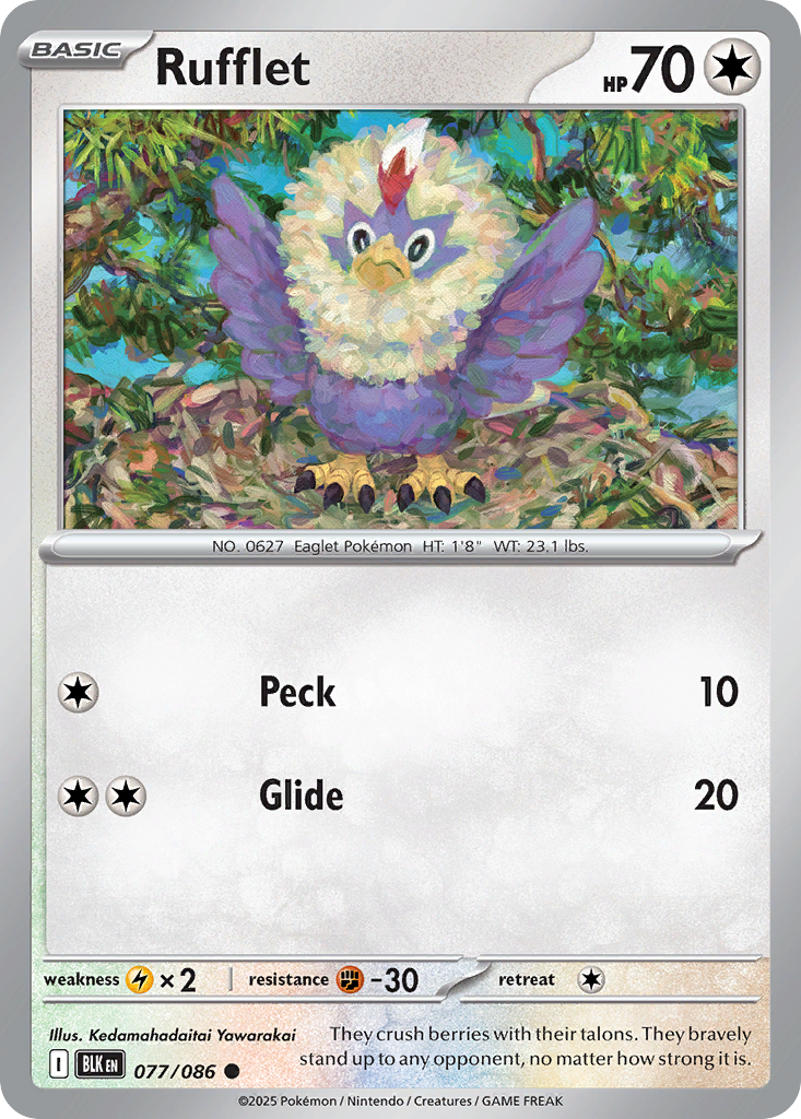 Rufflet 077/086 Black Bolt