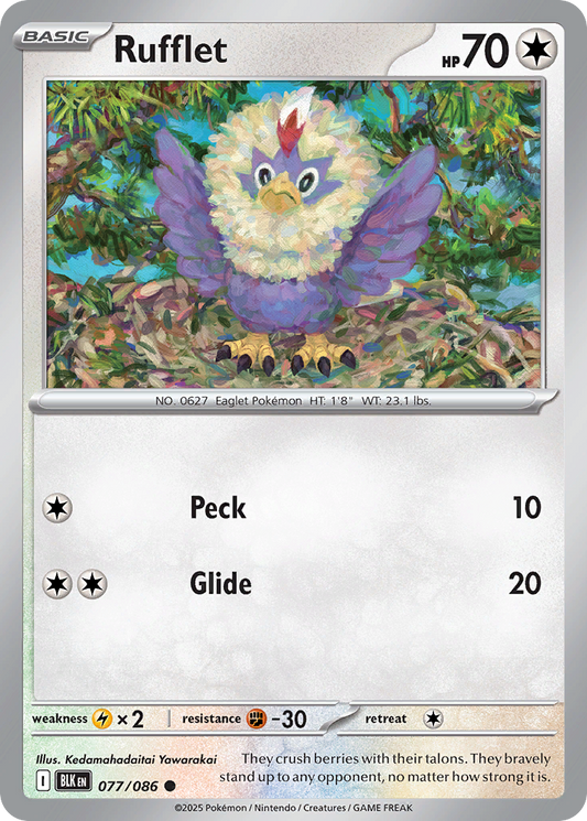 Rufflet 077/086 Black Bolt