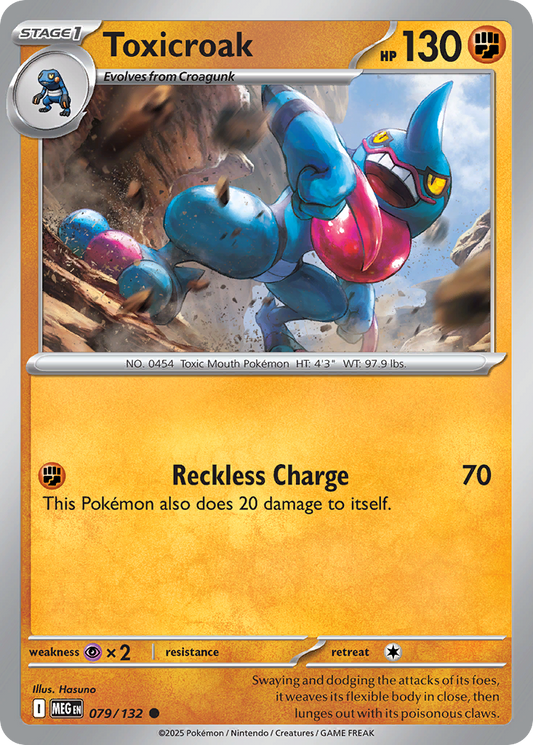 Toxicroak 079/132 Mega Evolution