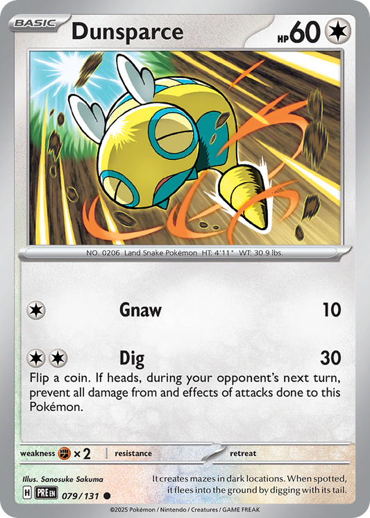 Dunsparce 079/131 Prismatic Evolutions