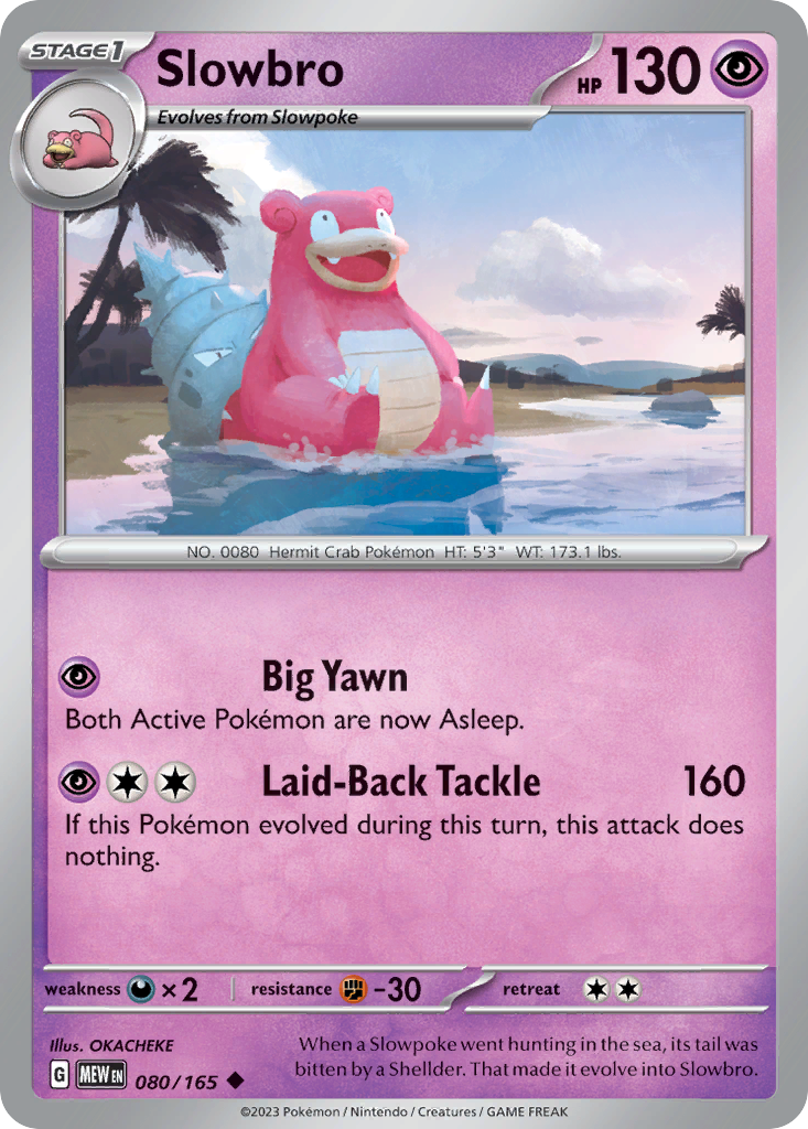 Slowbro 080/165 151