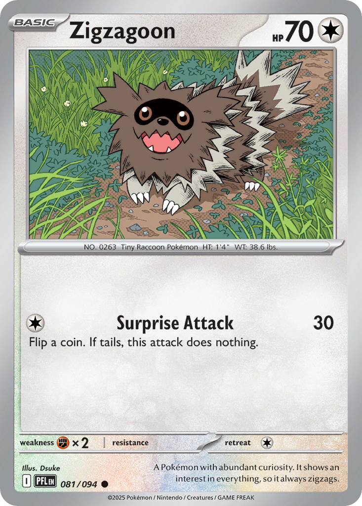 Zigzagoon 081/094 Phantasmal Flames