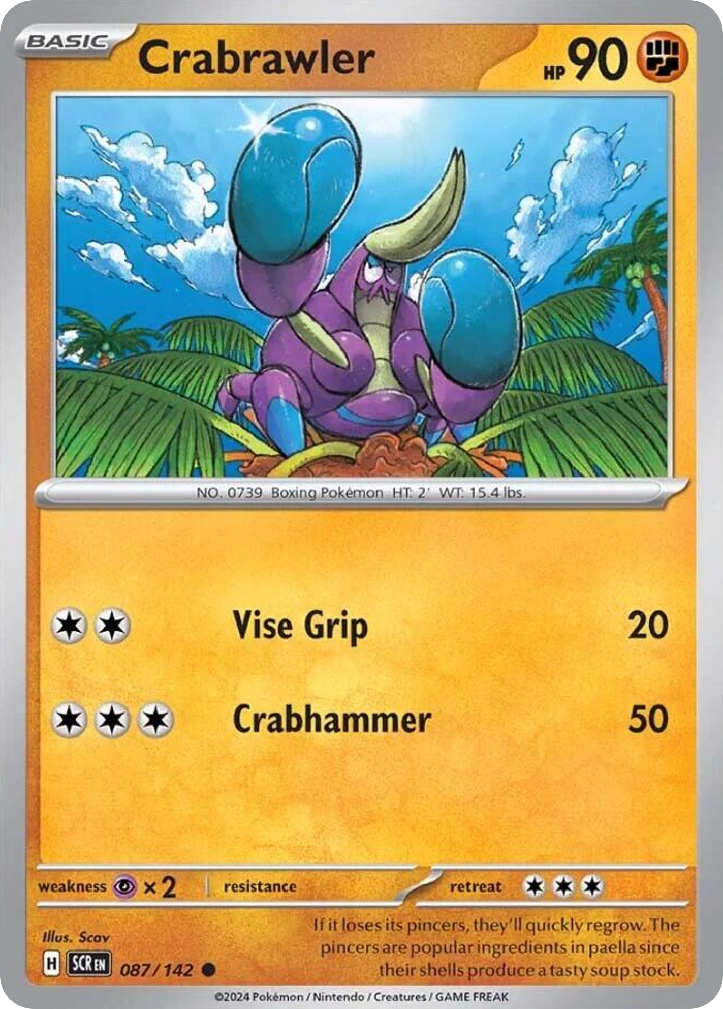 Crabrawler 087/142 Stellar Crown
