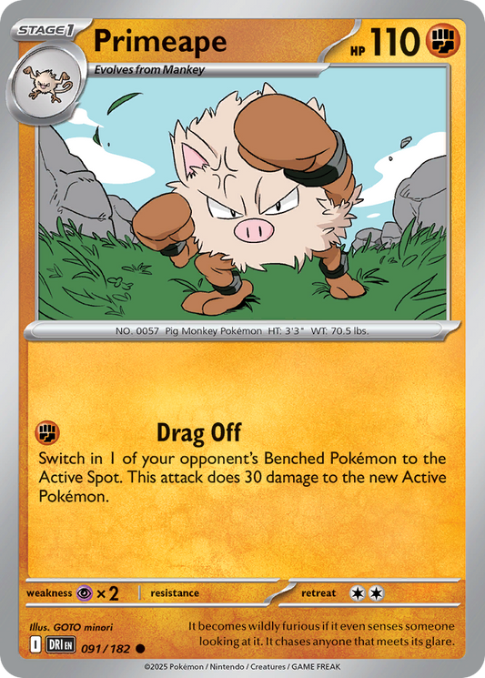 Primeape 091/182 Destined Rivals