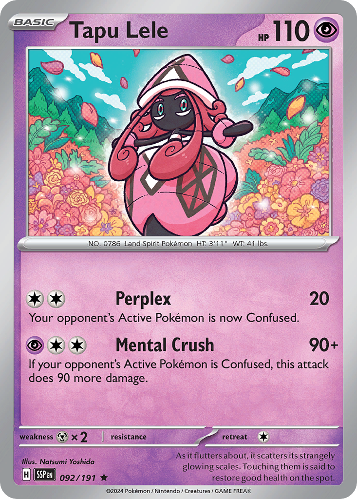 Tapu Lele 092/191 Surging Sparks Holo