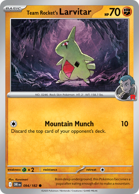 Team Rocket's Larvitar 094/182 Destined Rivals
