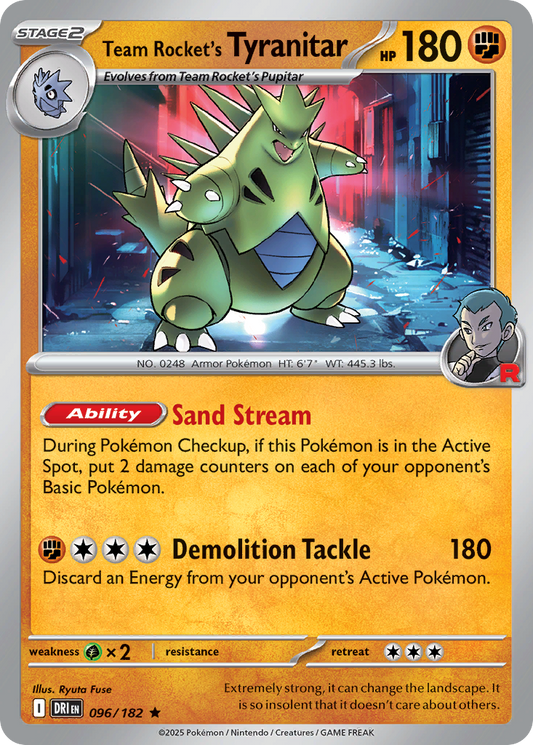 Team Rocket's Tyranitar 096/182 Destined Rivals
