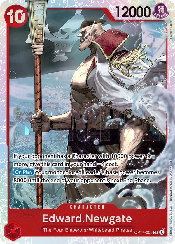 Edward.Newgate (005) OP17-005 The World's Strongest Warriors Super Rare
