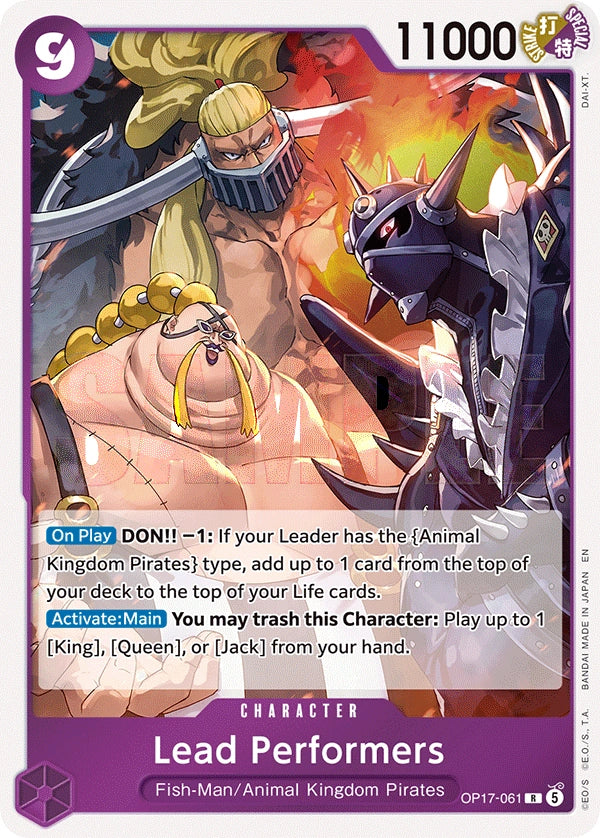 Lead Performers OP17-061 The World's Strongest Warriors Rare
