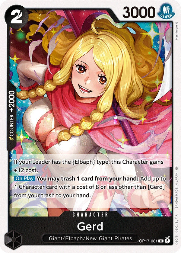 Gerd OP17-081 The World's Strongest Warriors Rare