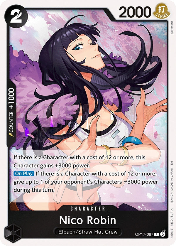 Nico Robin OP17-087 The World's Strongest Warriors Rare