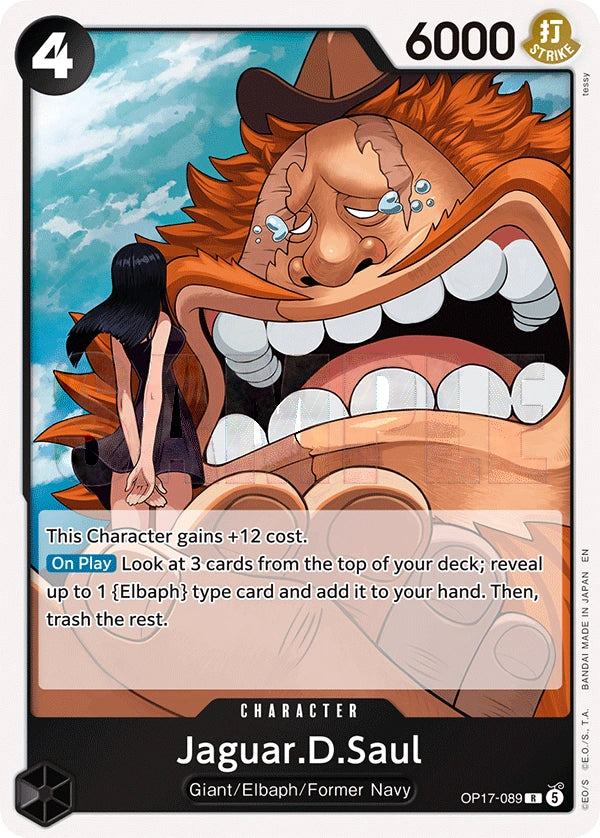 Jaguar.D.Saul OP17-089 The World's Strongest Warriors Rare