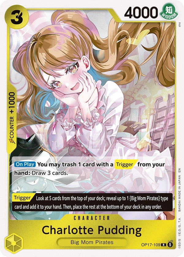Charlotte Pudding OP17-109 The World's Strongest Warriors Rare