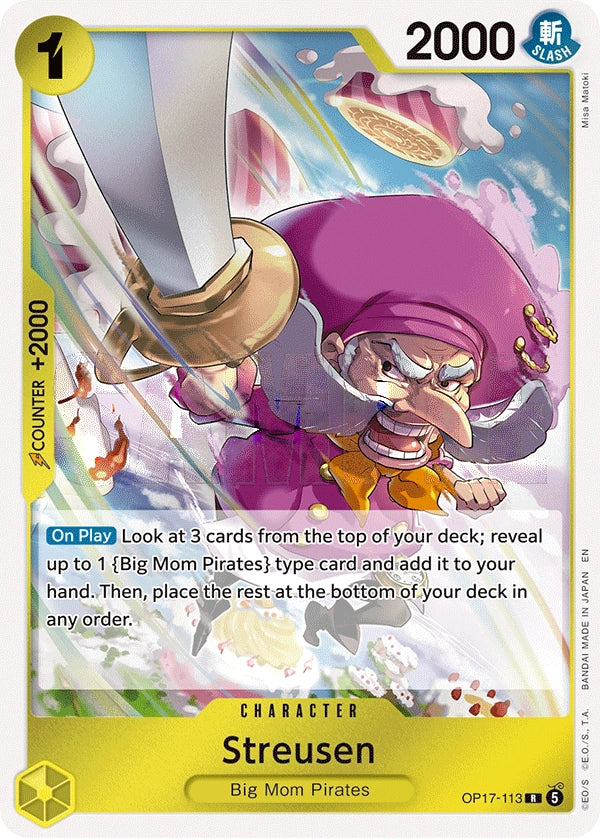 Streusen (113) OP17-113 The World's Strongest Warriors Rare