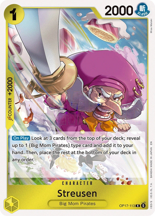 Streusen (113) OP17-113 The World's Strongest Warriors Rare