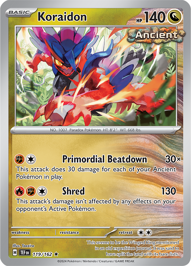 Koraidon 119/162 Temporal Forces Holo