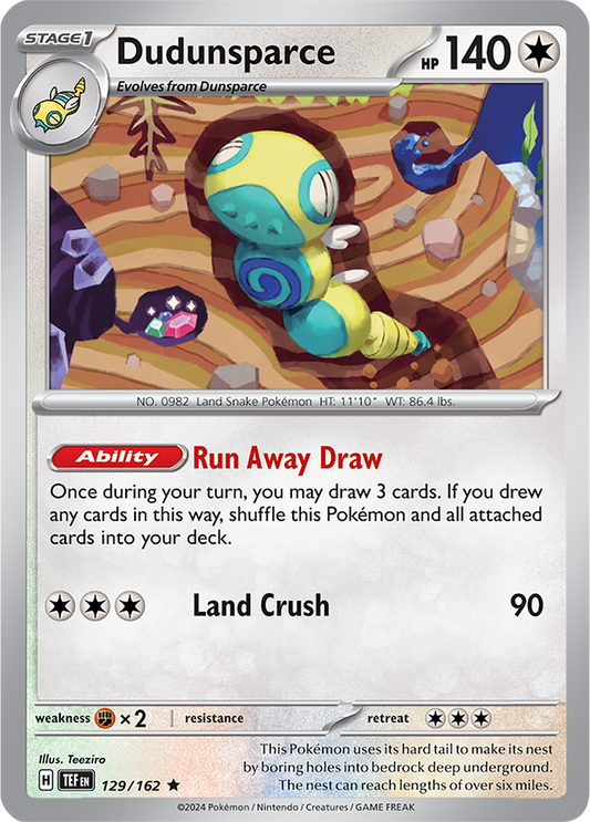 Dudunsparce 129/162 Temporal Forces Holo