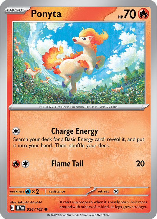 Ponyta 026/162 Temporal Forces