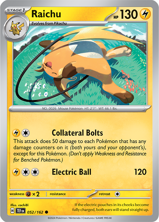 Raichu 052/162 Temporal Forces