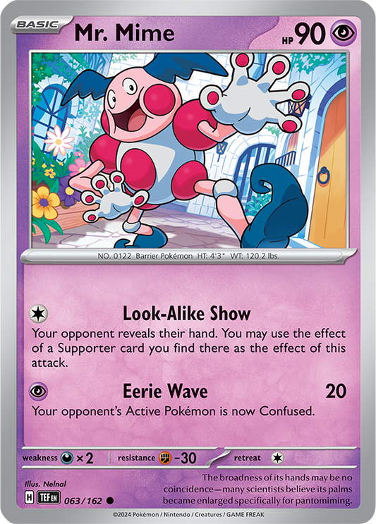 Mr. Mime 063/162 Temporal Forces