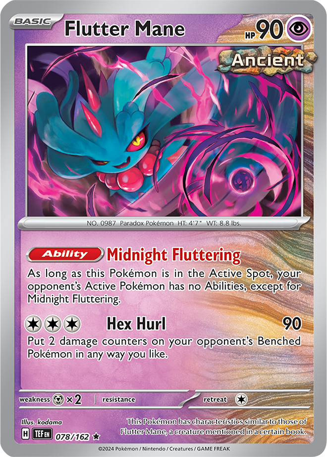 Flutter Mane 078/162 Temporal Forces Holo