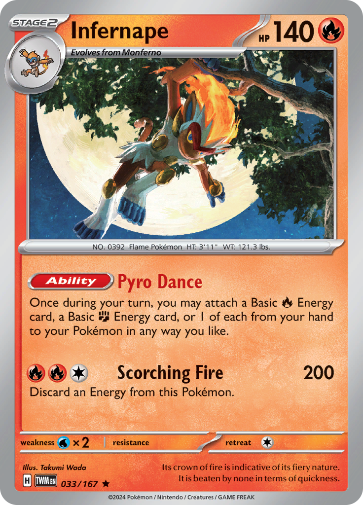 Infernape 033/167 Twilight Masquerade Holo