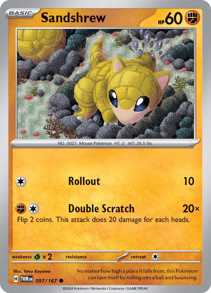 Sandshrew 097/167 Twilight Masquerade