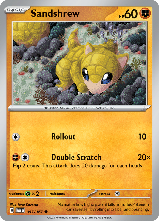 Sandshrew 097/167 Twilight Masquerade