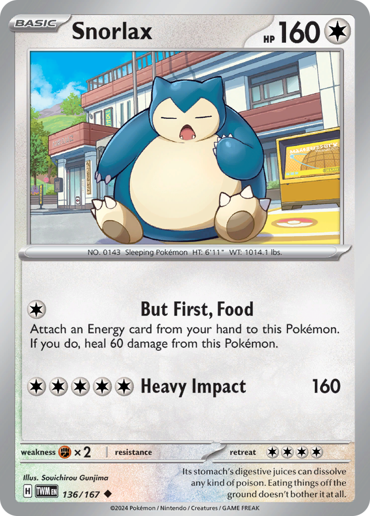 Snorlax 136/167 Twilight Masquerade