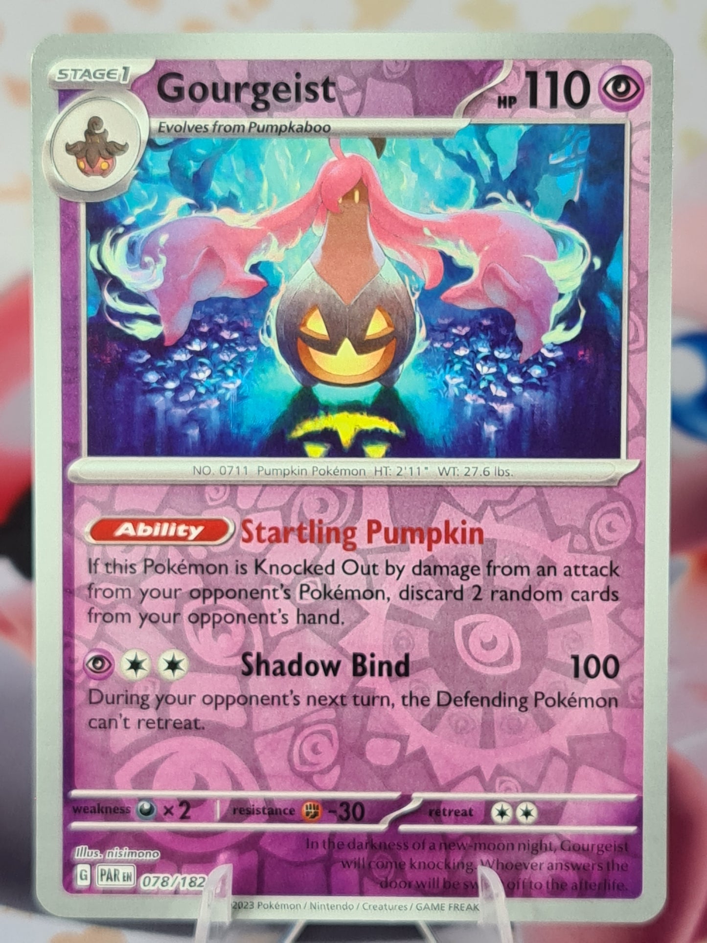 Gourgeist 078/182 Paradox Rift Reverse Holo