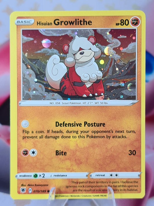 Hisuian Growlithe 070/189 Astral Radiance Holo