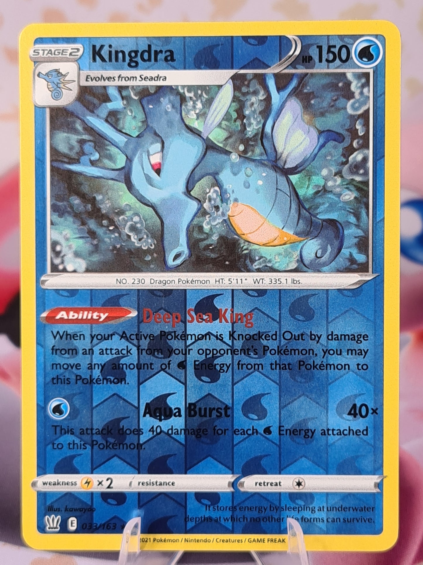 Kingdra 033/163 Battle Styles Reverse Holo